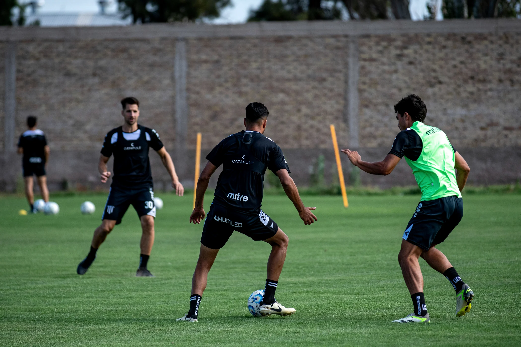Jogadores em treino